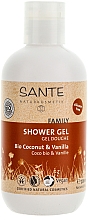 Düfte, Parfümerie und Kosmetik Duschgel für normale Haut mit Bio Kokosnuss und Vanille - Sante Family Shower Gel Coconut & Vanilla