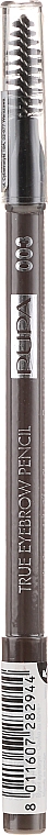 Langanhaltender und wasserfester Augenbrauenstift - Pupa True Eyebrow Pencil Long-lasting Waterproof — Foto N1