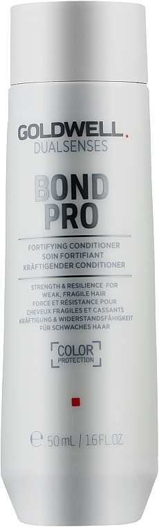 Stärkender Conditioner mit Sojaprotein für schwaches und brüchiges Haar - Goldwell DualSenses Bond Pro Fortifying Conditioner (Mini) — Bild N2