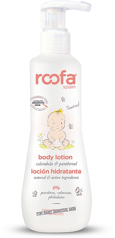 Körperlotion für Babys mit Ringelblume und Panthenol - Roofa Calendula & Panthenol Body Lotion — Bild N1