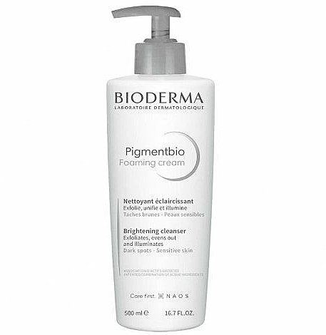 Aufhellender Gesichtsreinigungsschaum gegen dunkle Flecken für empfindliche Haut - Bioderma Pigmentbio Foaming Cream — Bild N2