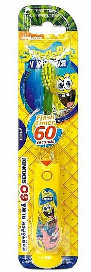 Kinderzahnbürste mit Timer SpongeBob gelb - VitalCare Sponge Bob Toothbrush — Bild N1