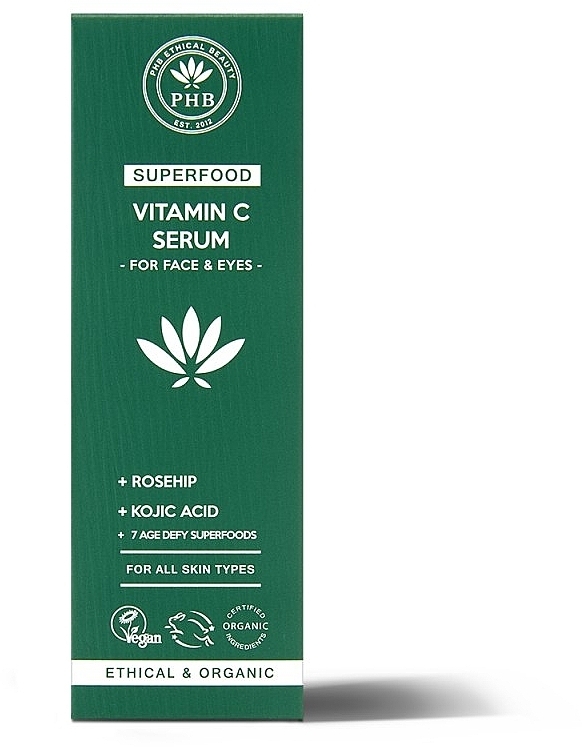 Gesichts- und Augenserum mit Vitamin C - PHB Ethical Beauty Superfood Vitamin C Face & Eye Serum — Bild N2