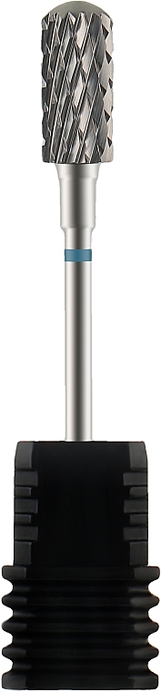 Nagelfräser Zylinder gerundet blau Durchmesser 6 mm Arbeitsteil 14 mm - Staleks Pro — Bild N1