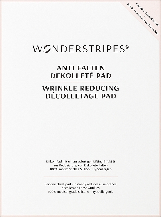 Silikonpatches für Dekolleté - Wonderstripes Wrinkle Reducing Decollette Pad — Bild N1
