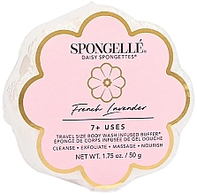 Düfte, Parfümerie und Kosmetik Wiederverwendbarer Schaumstoff-Duschschwamm - Spongelle French Lavender Wild Flower Body Wash Infused Buffer (travel size)