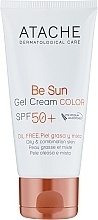 Düfte, Parfümerie und Kosmetik Verjüngendes getöntes Sonnenschutzcreme-Gel für fettige und Mischhaut - Atache Be Sun Gel Cream Color SPF 50+