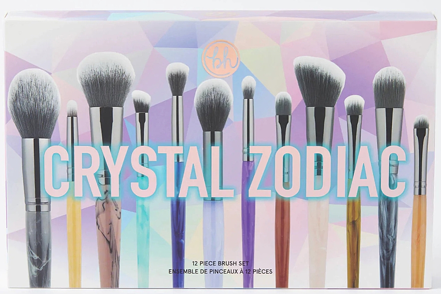 Make-up Pinselset 12-tlg. - BH Cosmetics Crystal Zodiac 12 Piece Brush Set — Bild N2