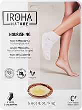 Düfte, Parfümerie und Kosmetik Pflegende Fußmaske in Socken mit Arganöl - Iroha Nature Nourishing Argan Socks Foot Mask