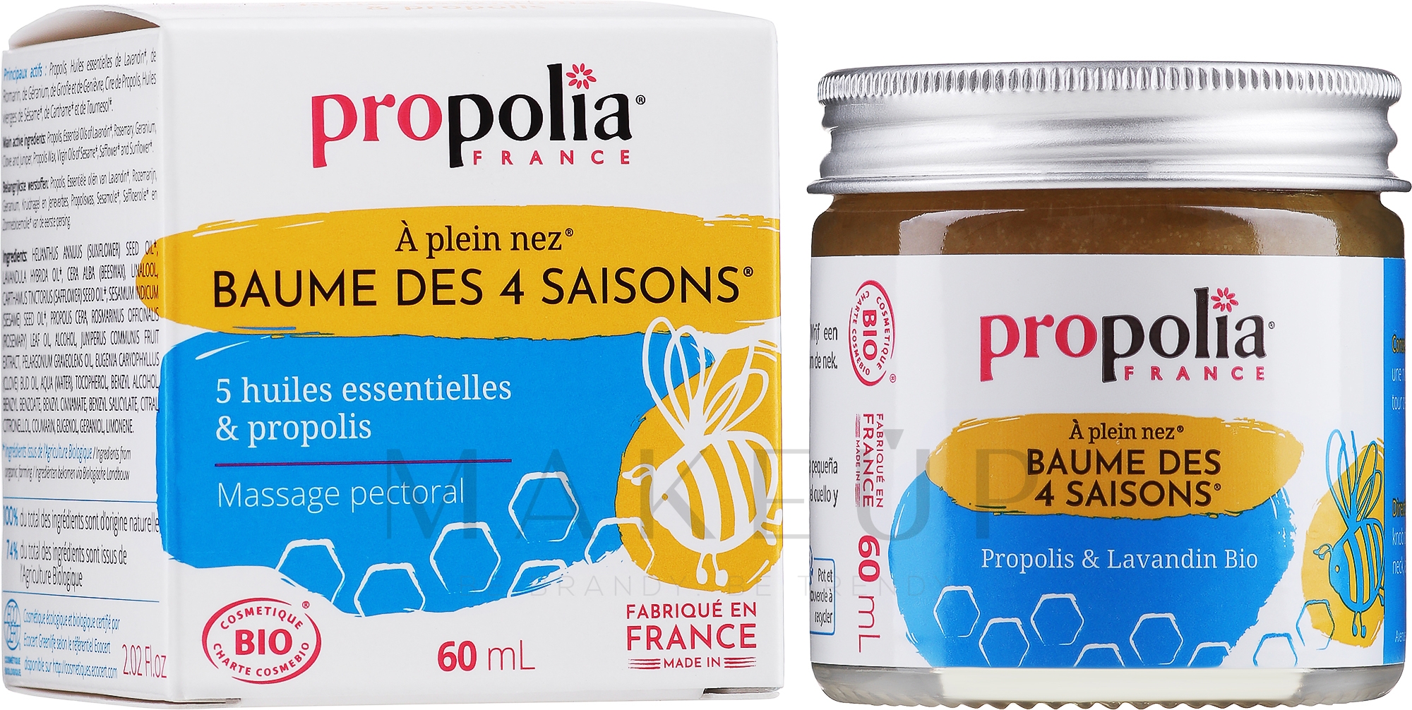 Balsam 4 Jahreszeiten - Propolia 4 Seasons Balm Propolis & Lavandin Bio — Bild 60 ml