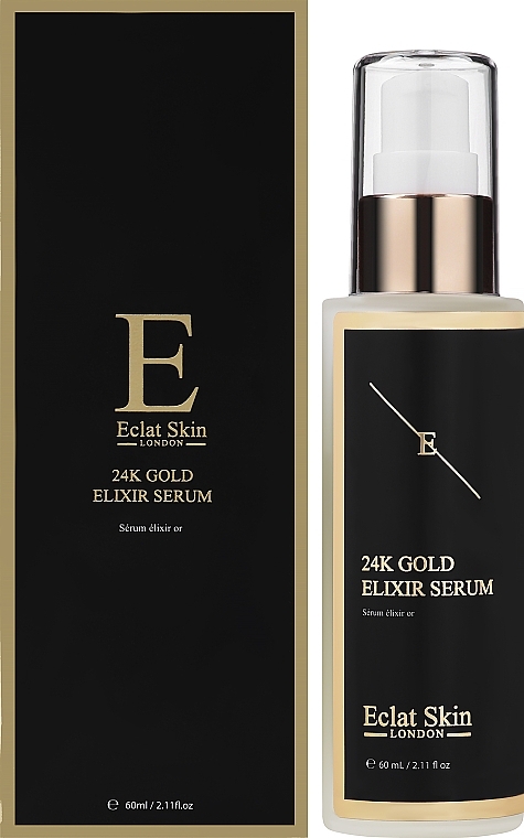 Anti-Falten Serum-Elixier für das Gesicht mit 24K Gold und Vitamin A - Eclat Skin London 24k Gold Elixir Serum — Bild N2