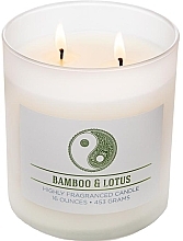 Düfte, Parfümerie und Kosmetik Duftkerze mit zwei Dochten - Colonial Candle Bamboo Lotus