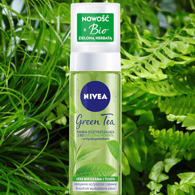 Gesichtsreinigungsschaum mit Bio-Grüntee-Extrakt - Nivea Green Tea Cleansing Foam — Bild N3