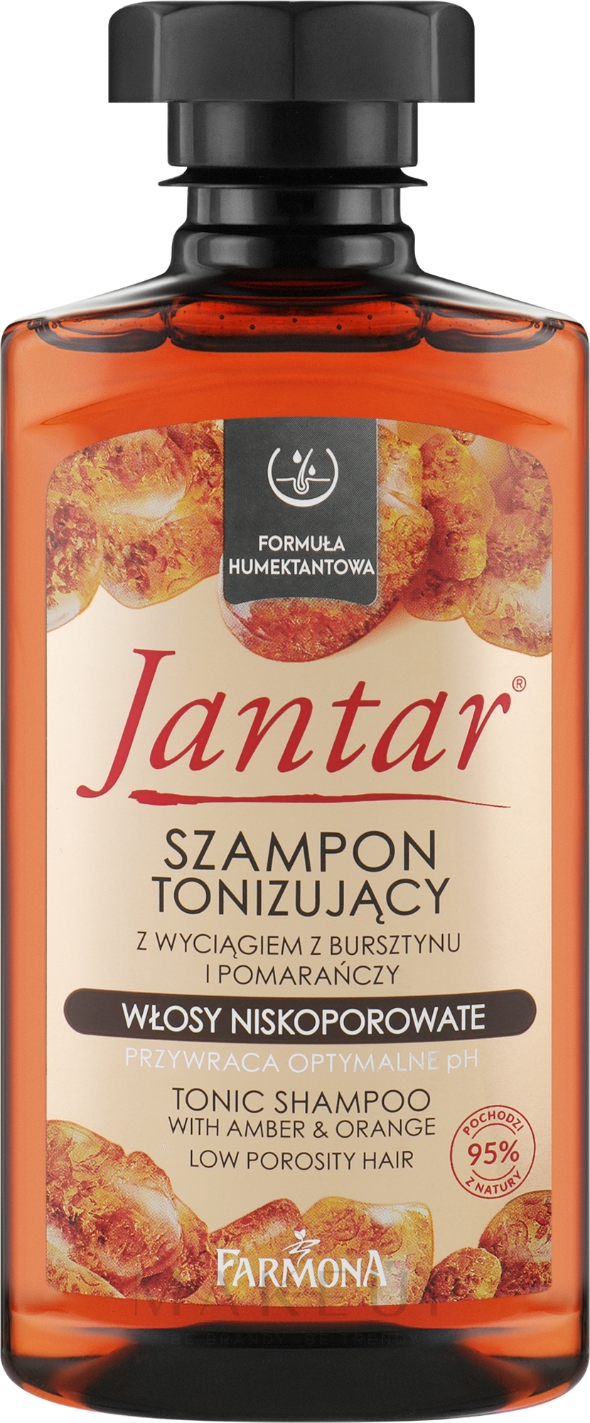 Tonisierendes Shampoo mit Bernstein- und Orangenextrakt - Farmona Jantar Toning Shampoo — Bild 330 ml