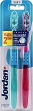 Zahnbürste weich Target Teeth & Gums violett, grün 2 St. - Jordan Target Teeth & Gums Soft Toothbrush  — Bild N1