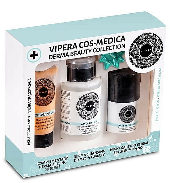 Gesichtspflegeset - Vipera Cos-Medica (Gesichtspeeling 50ml + Gesichtslotion 175ml + Gesichtsserum 30ml) — Bild N1