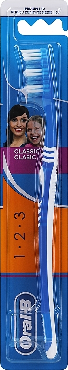 Zahnbürste 40 mittel dunkelblau - Oral-B 3-Effect Classic — Bild N1