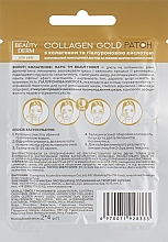 Goldene Augenpatches mit Kollagen - Beauty Derm Collagen Gold Patch — Bild N2
