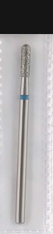 Diamant-Nagelfräser Abgerundeter Zylinder L-8 mm 2,3 mm blau - Head The Beauty Tools