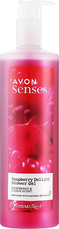 Duschgel mit Himbeere - Avon Senses Raspberry Delight Shower Gel — Bild N3