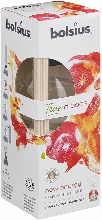 Raumerfrischer Grapefruit & Ingwer - Bolsius Fragrance Diffuser True Moods New Energy