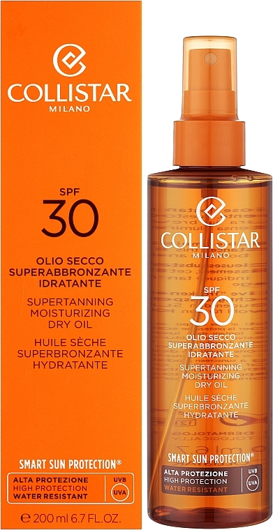 Trockenes Bräunungsöl - Collistar Sun Care Supertanning Moisturizing Dry Oil SPF30 — Bild N2