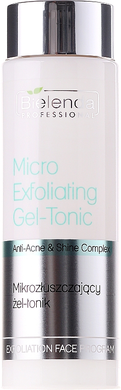 Anti-Akne Gel-Tonikum für das Gesicht mit Liftingeffekt - Bielenda Professional Micro-Exfoliating Gel-Tonic — Bild N1
