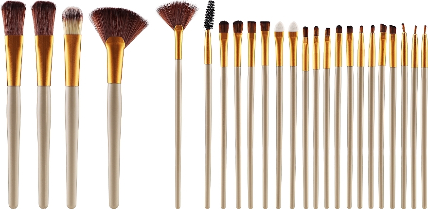 Make-up Pinselset 24-tlg. - Lewer Gold Brushes — Bild N2