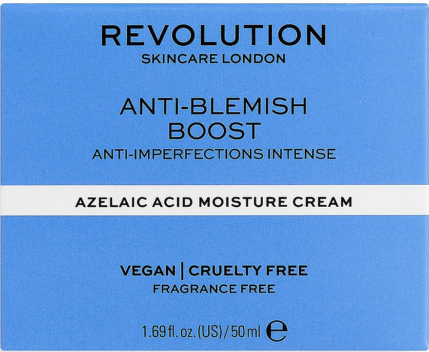 Feuchtigkeitsspendende Gesichtscreme mit Azelainsäure für Problemhaut - Revolution Skincare Anti-Blemish Boost Cream With Azelaic Acid — Bild N2