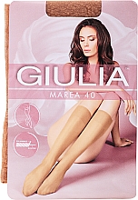 Düfte, Parfümerie und Kosmetik Kniestrümpfe mit elastischem Top-Comfort-Gummi Marea Gambaletto 40 Den, 2 Paar, visone - Giulia