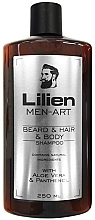 Shampoo für Bart, Haare und Körper - Lilien Men-Art Beard & Hair & Body Shampoo — Bild N1