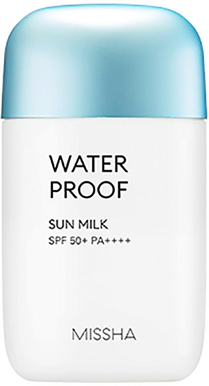 Wasserfeste Sonnenschutzmilch für Körper SPF 50+ PA++++ - Missha All-around Water Proof Sun Milk SPF50+/PA+++ — Bild N1