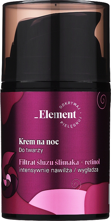 Anti-Aging Nachtcreme für das Gesicht mit Schneckenschleimfiltrat - _Element Snail Slime Filtrate Night Cream