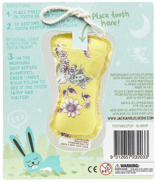 Tasche für Milchzähne Bunny - Jack N' Jill Toothkeeper Bunny — Bild N3