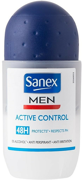 Deo Roll-on Active Control Antitranspirant - Sanex Dermo Men Active Control 48H Roll On — Bild N1