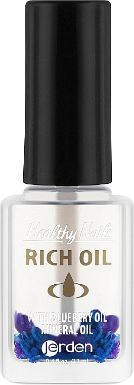 Nagelhaut- und Nagelöl mit getrockneten Blüten Blaubeere Nr. 170 - Jerden Healthy Nails Rich Oil — Bild N1