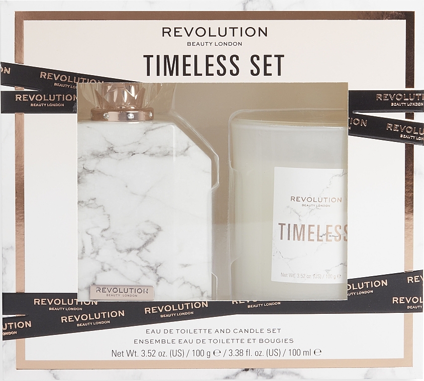 Revolution Beauty Timeless - Duftset (Eau de Toilette 100ml + Kerze 100g)  — Bild N2