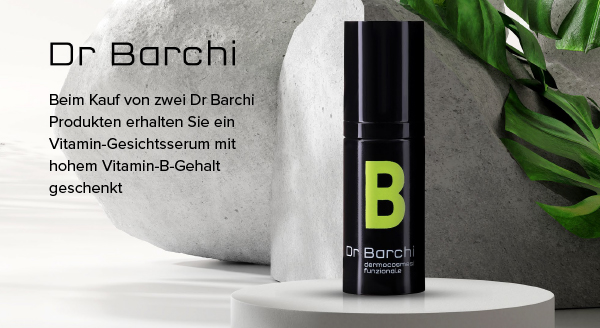 Beim Kauf zweier Dr Barchi Produkte erhalten Sie ein Vitamin-B-Gesichtsserum geschenkt