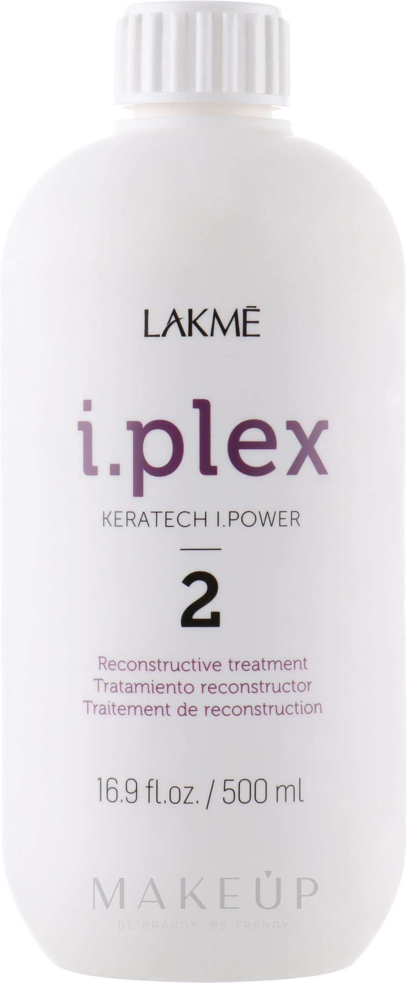 Revitalisierende Haarbehandlung - Lakme I.Plex Keratech I.Power 2 — Bild 500 ml