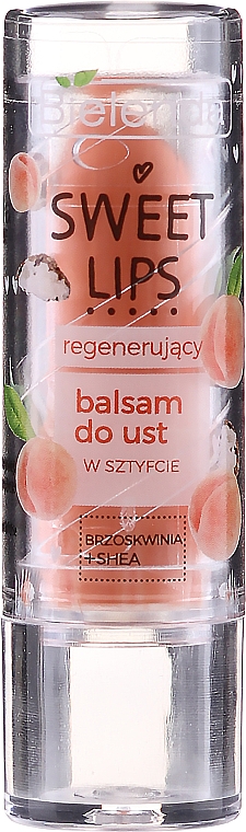 Revitalisierender Lippenbalsam mit Pfirsich und Sheabutter - Bielenda Sweet Lips Regenerating Lip Balm — Bild N1