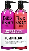 Düfte, Parfümerie und Kosmetik Haarpflegeset - Tigi Bed Head Dumb Blonde Duo Kit (Shampoo 750ml + Conditioner 750ml)
