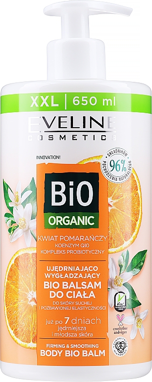 Körperbalsam Orangenblüte - Eveline Cosmetics Bio Organic Firming & Smoothing Body Bio Balm — Bild N1