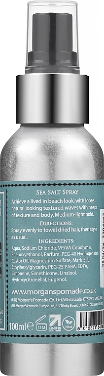 Salz-Haarstyling-Spray - Morgan’s Sea Salt Spray — Bild N2