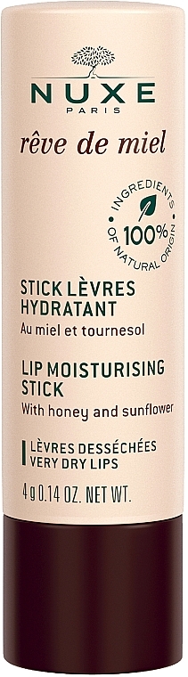 Lippenbalsam mit Honig und Sonnenblume - Nuxe Reve de Miel Lip Moisturizing Stick — Bild N1