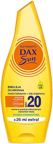 Sonnenschutzlotion mit Kakaobutter und Arganöl - Dax Sun SPF20 — Bild N1