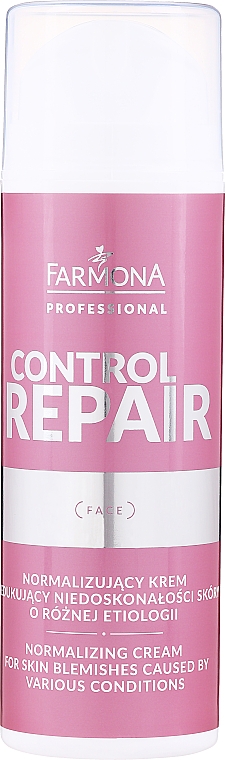 Regenerierende, beruhigende und normalisierende Gesichtscreme gegen Hautunreinheiten - Farmona Professional Control Repair — Bild N1