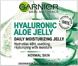 Leichtes feuchtigkeitsspendendes Gesichtsgel mit Bio Aloe Vera - Garnier Skin Naturals Hualuronic Aloe Jelly — Bild N2