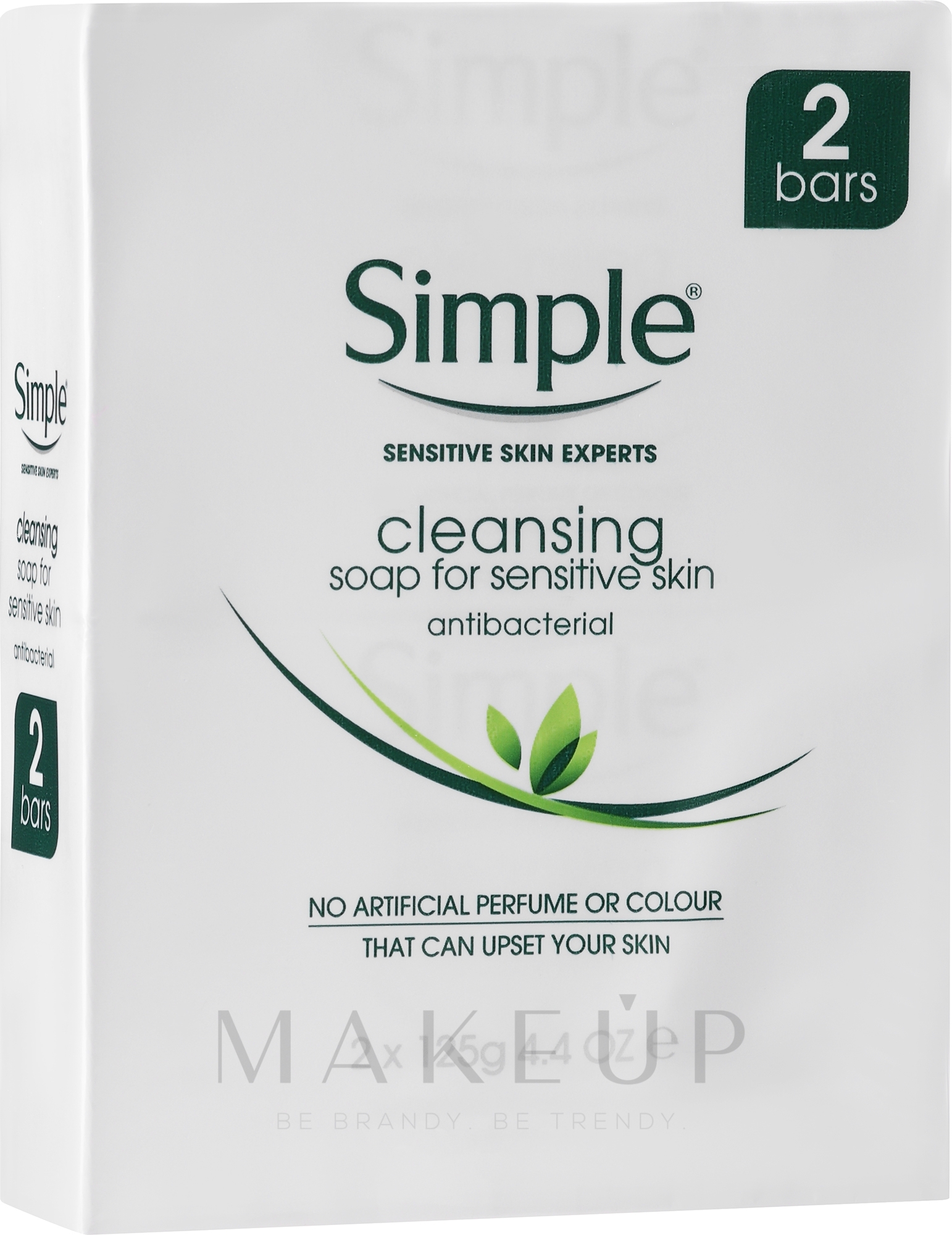 Antibakterielle Seife für empfindliche Haut, 2 St. - Simple Antibacterial Soap For Sensitive Skin — Bild 2 x 125 g