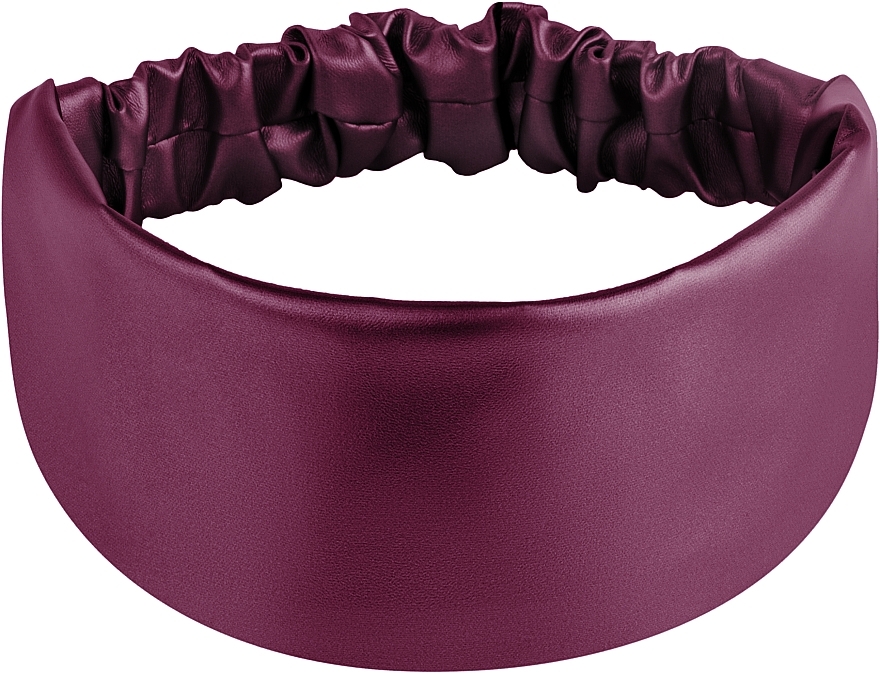 Haarband gerade Marsala Faux Leather Classic - MAKEUP Hair Accessories — Bild N1