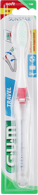 Zahnbürste Travel weich rot - G.U.M Soft Toothbrush — Bild N1